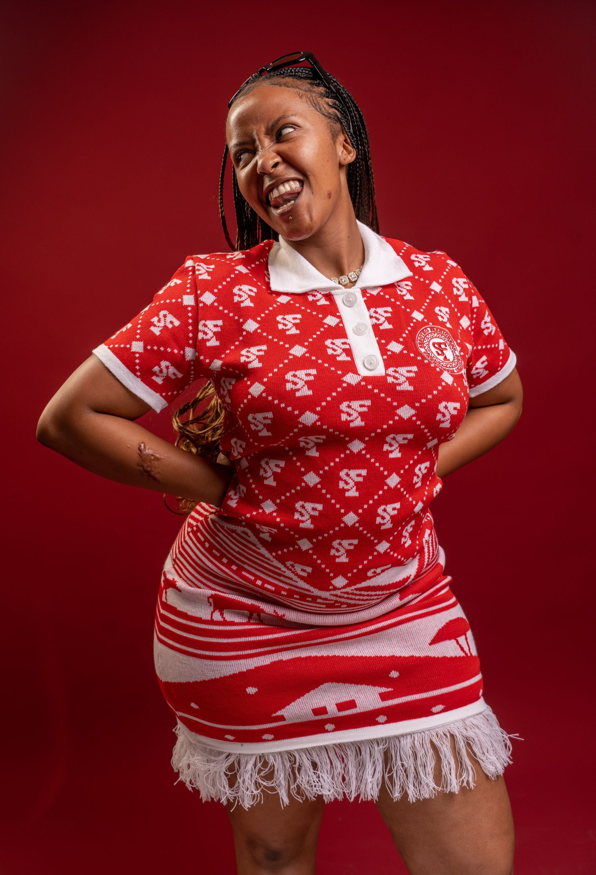 SF Knitted Golfer Dress (Pre-Order)