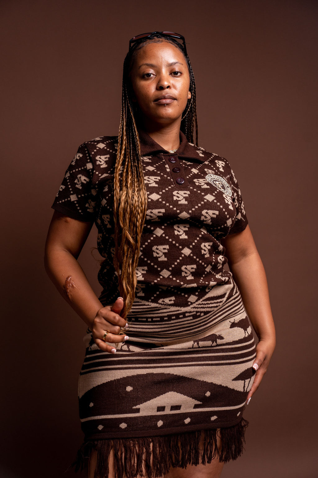 SF Knitted Golfer Dress (Pre-Order)