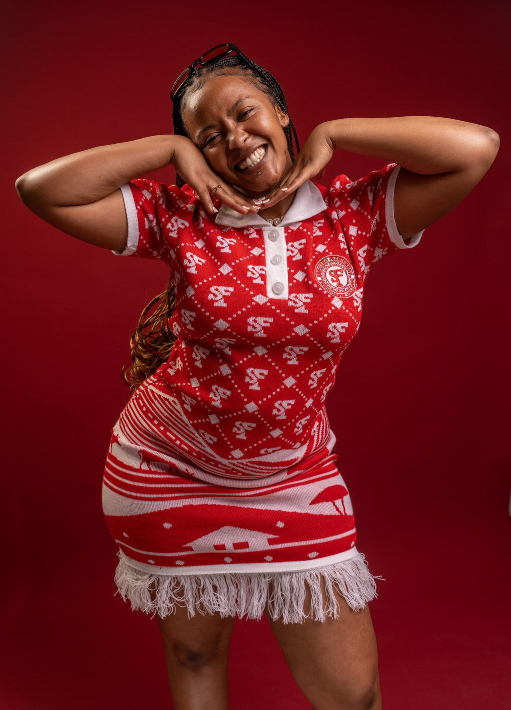 SF Knitted Golfer Dress (Pre-Order)